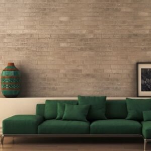 Silver Brick Wallpaper
