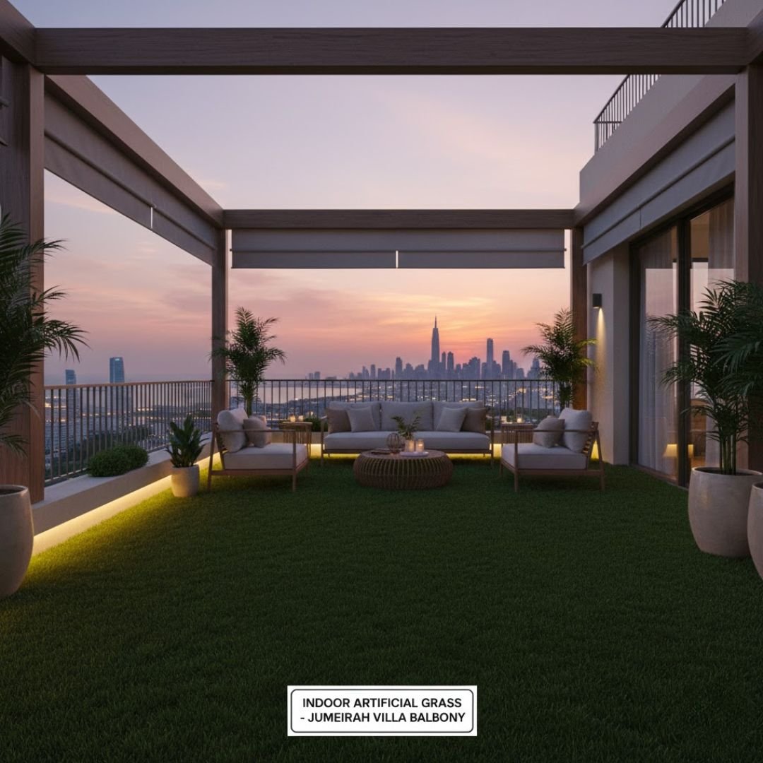 Indoor Artificial Grass Balcony Jumeirah Villa