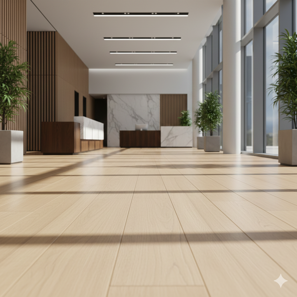 Commercial Wood Flooring Dubai Marina Office