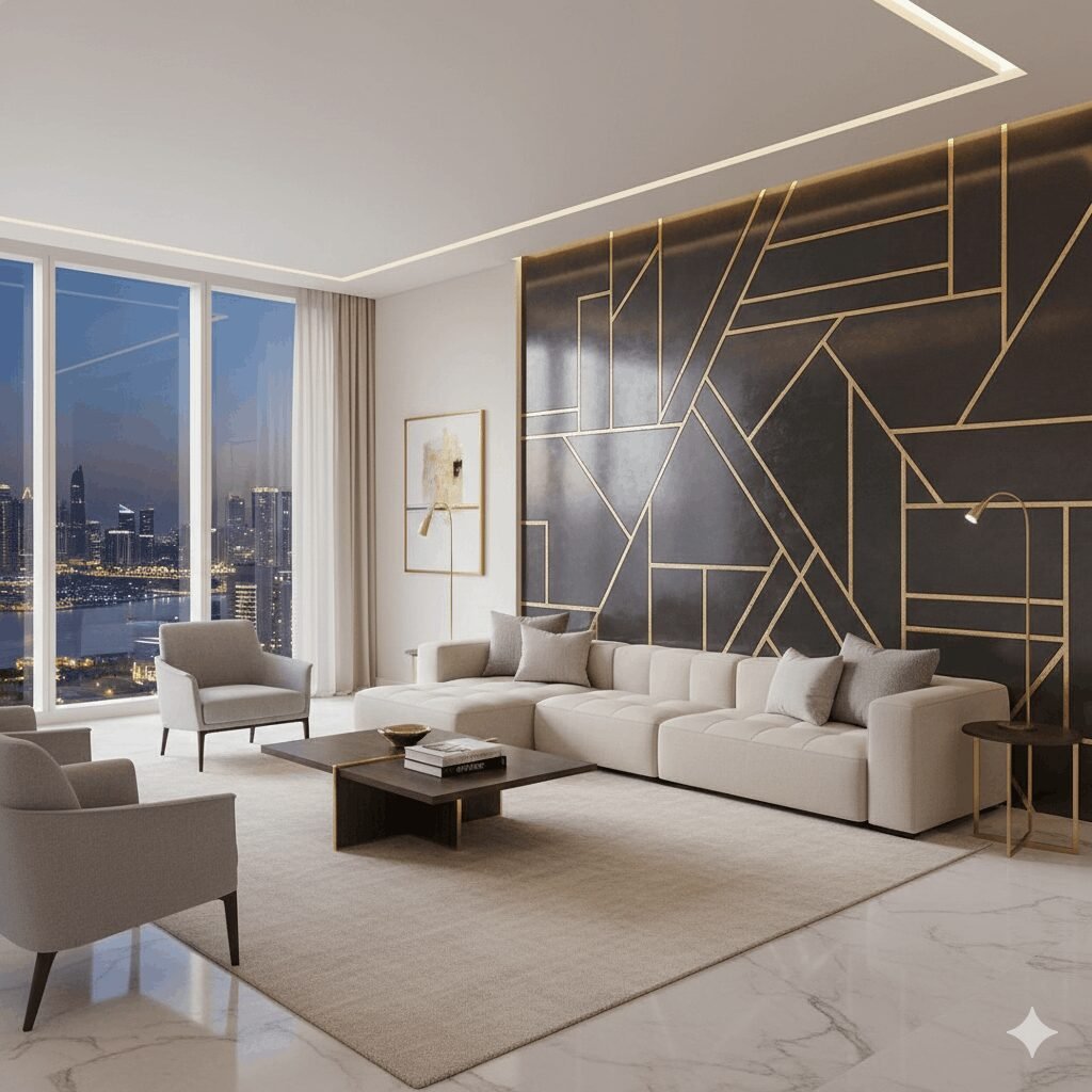 Luxury Vinyl Wallpaper Dubai Penthouse