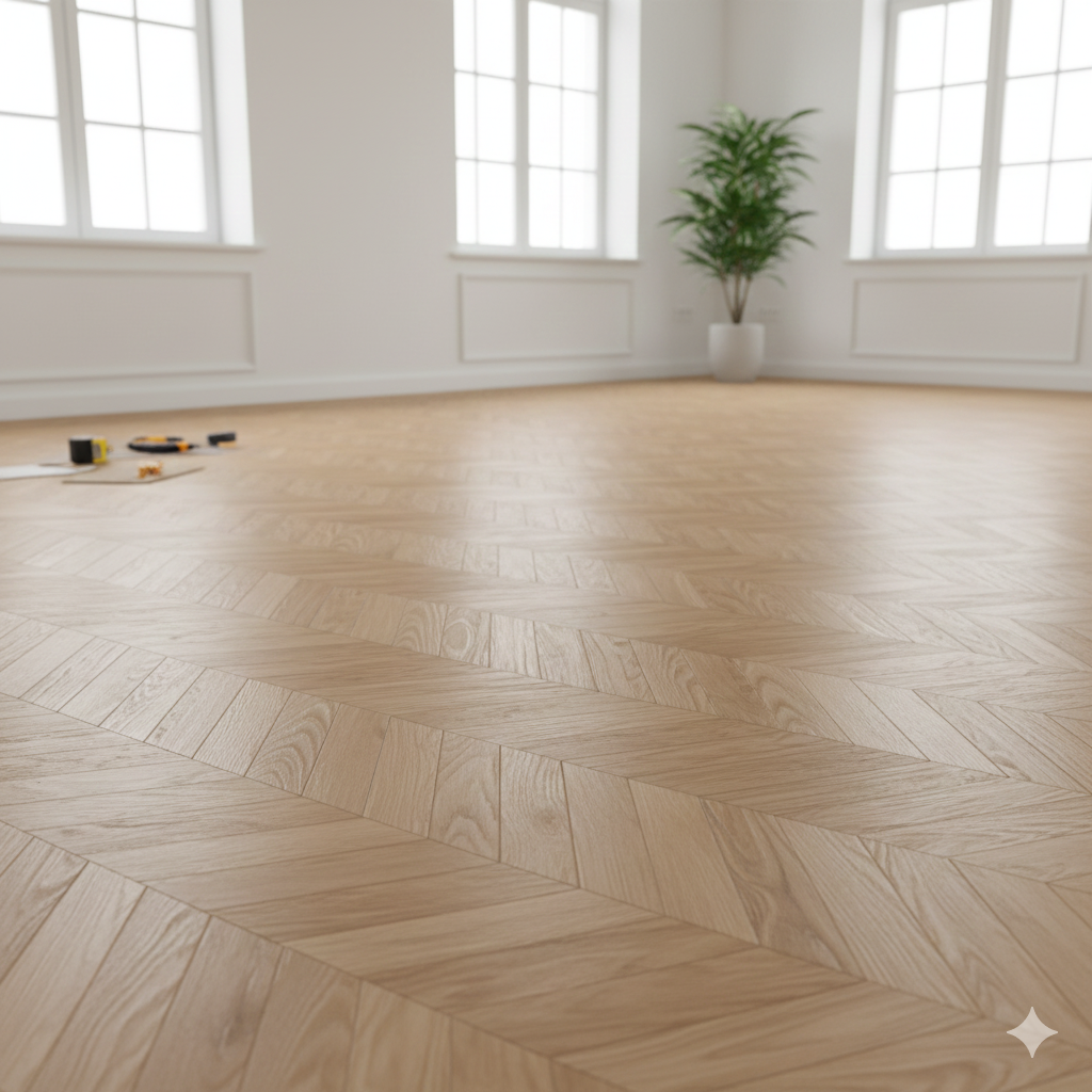 Parquet Wood Flooring Arabian Ranches Villa