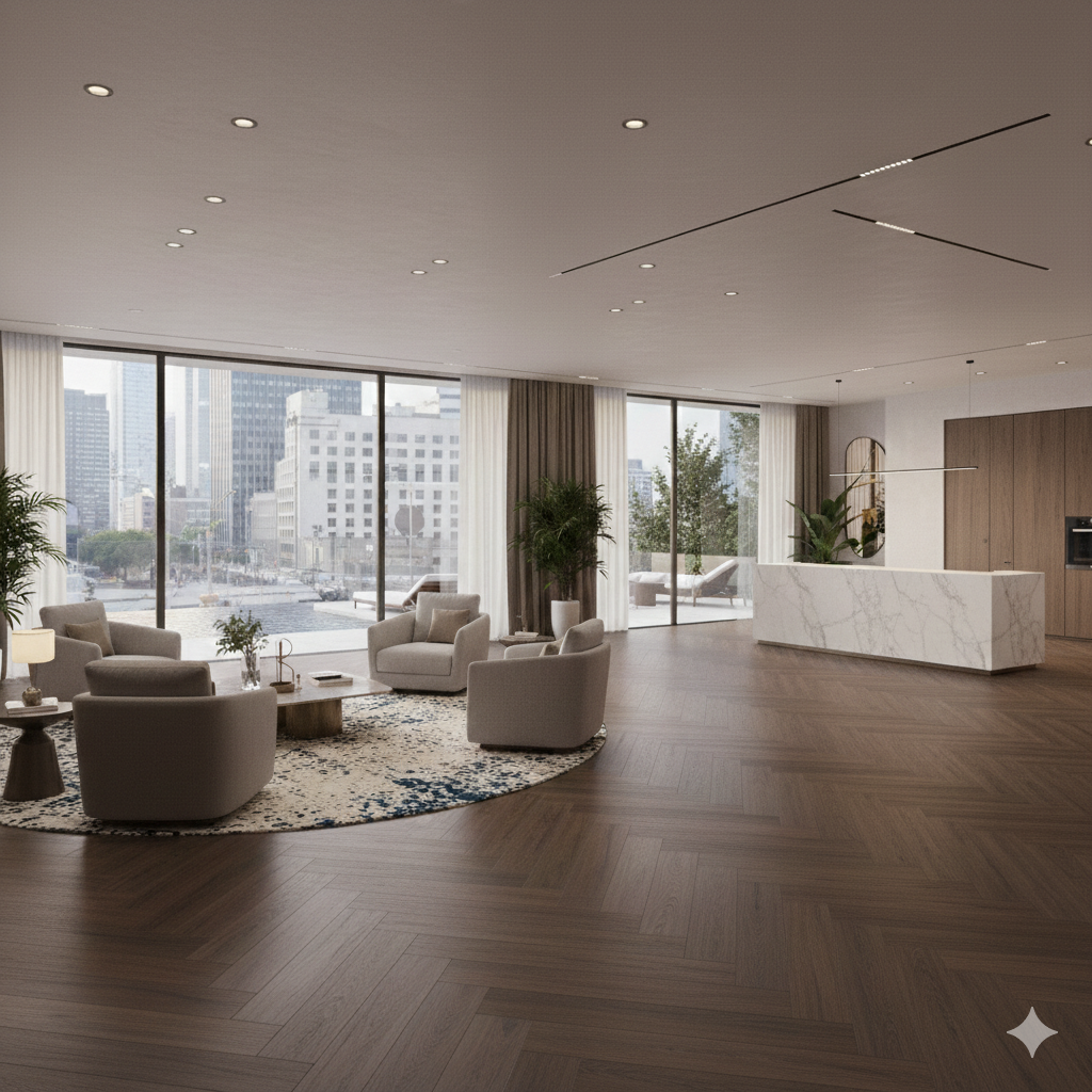 Luxury Villa LVT Flooring Dubai Hills Estate