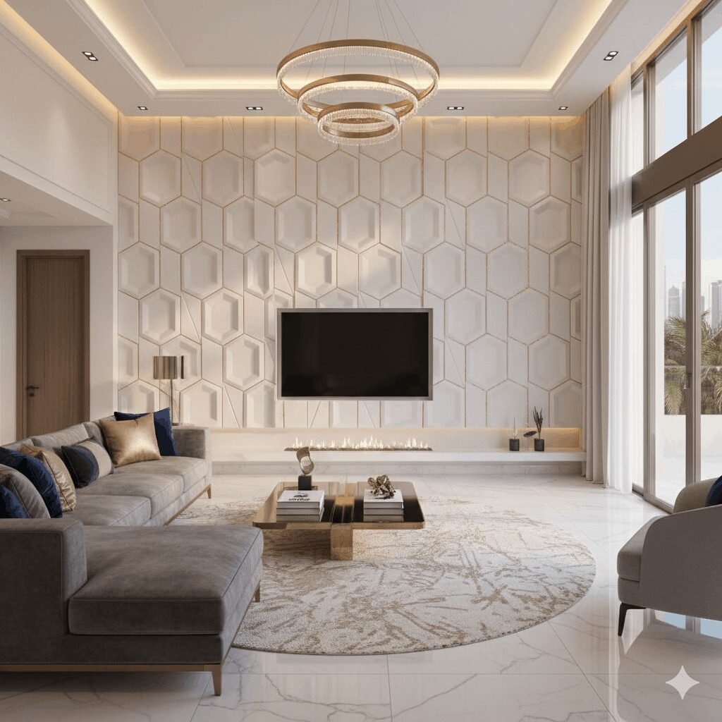 3D Wall Panels Dubai Luxury Villa