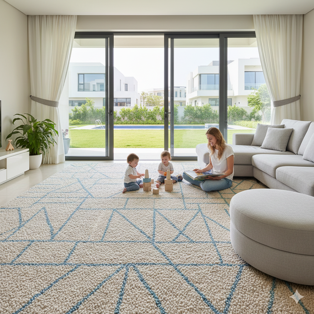 Family-Friendly Carpet Dubai Hills Villa