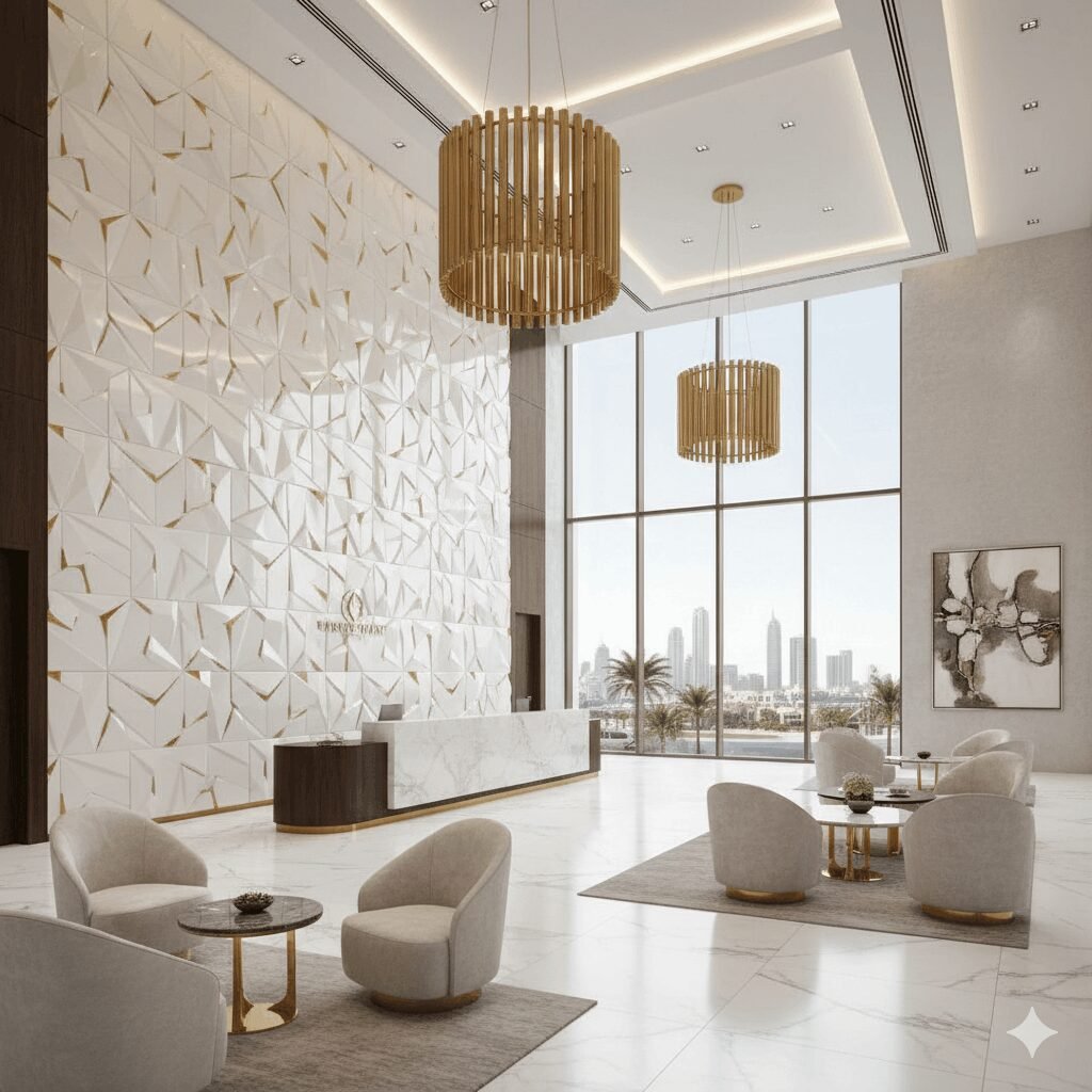 PVC Wall Panels Dubai Luxury Hotel