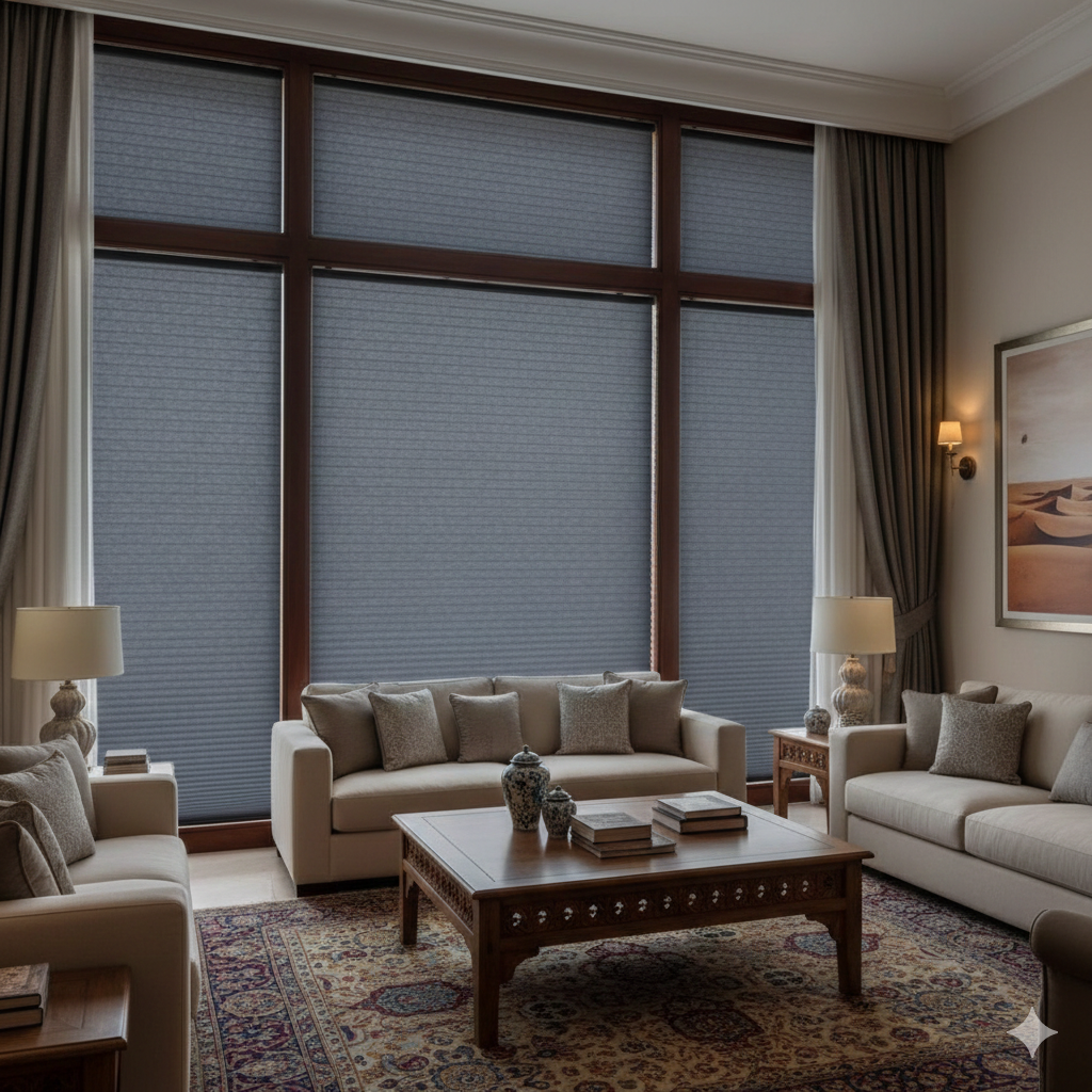 Blackout Cellular Shades Arabian Ranches Bedrooms