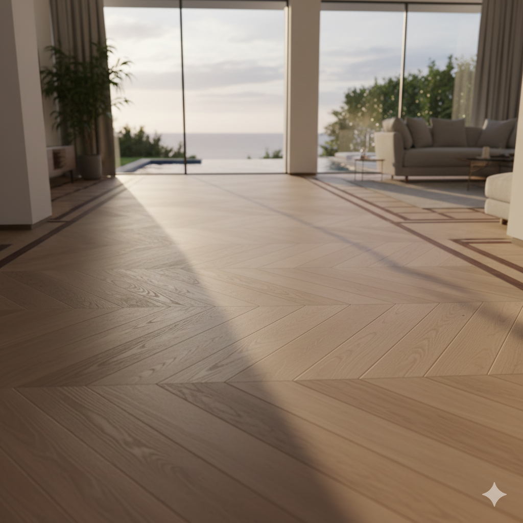 Luxury Villa Wooden Flooring Dubai Hills Estate