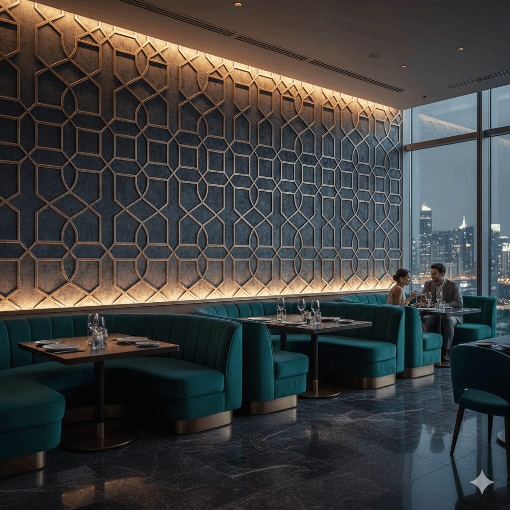 3D Wallpaper Dubai Restaurant