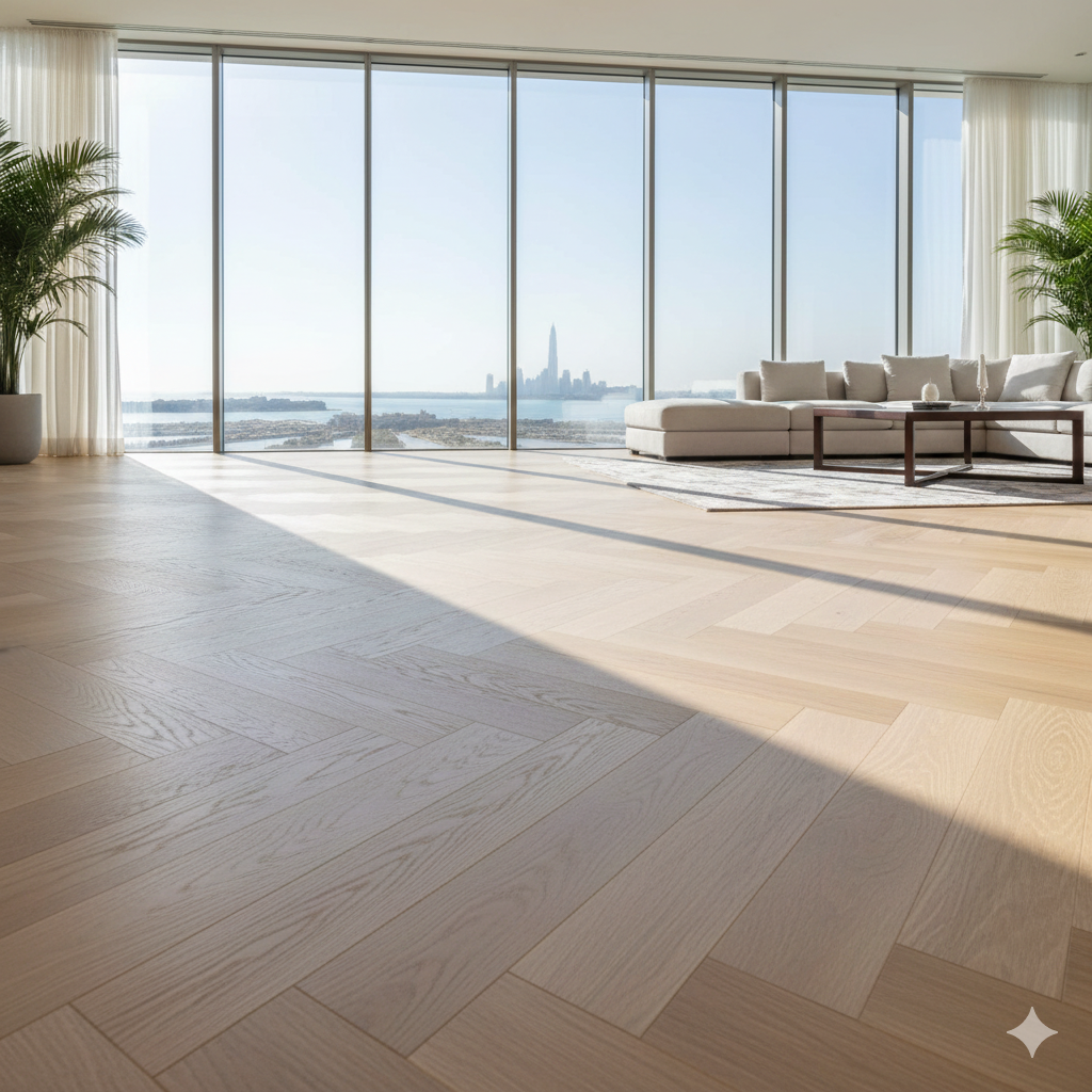 Herringbone Laminate Installation Palm Jumeirah