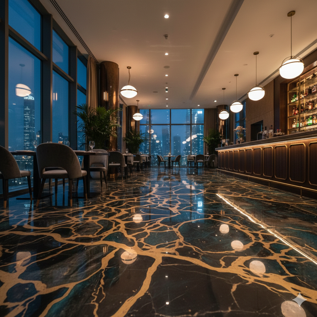 Decorative Epoxy Dubai Restaurant