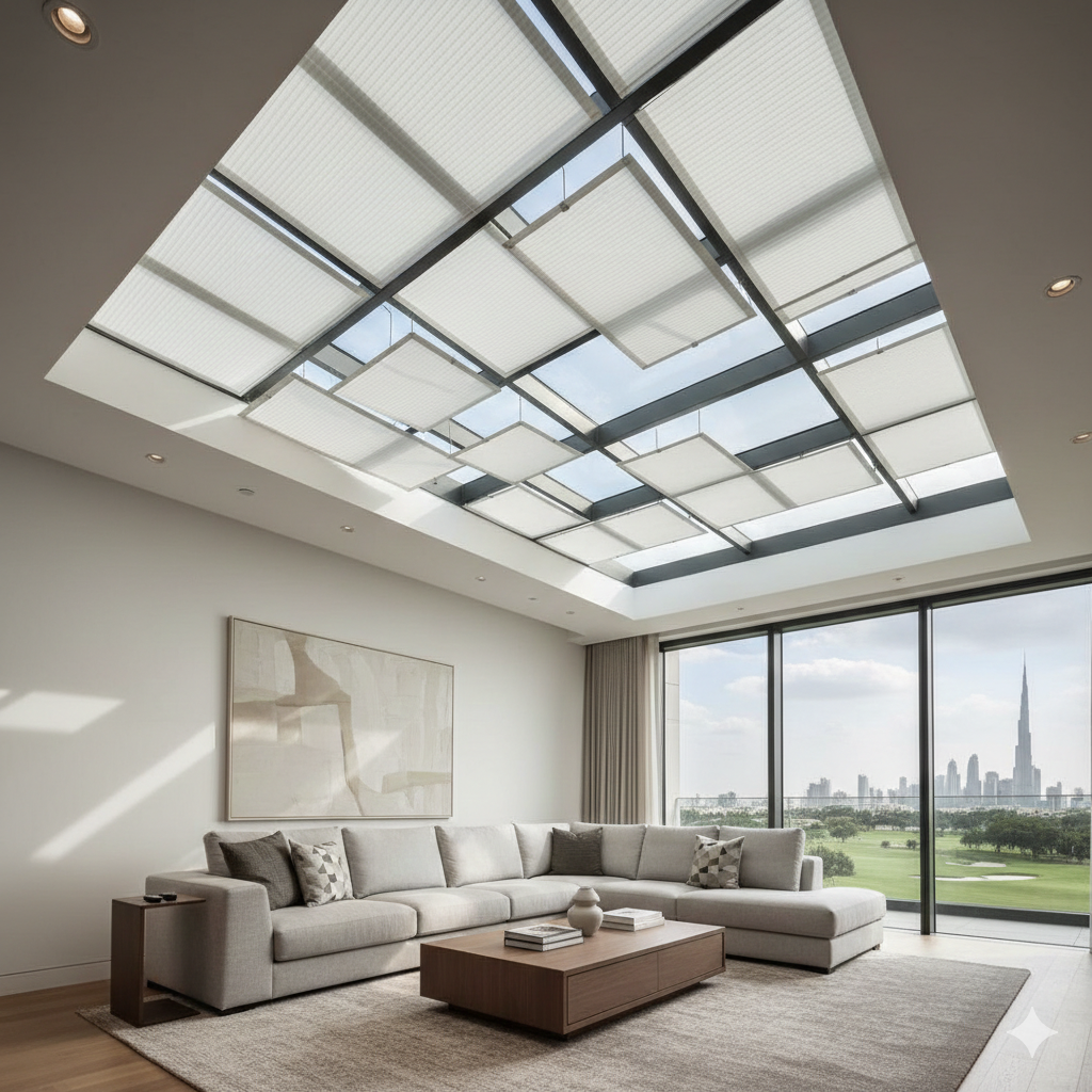 Motorized Skylight Shades Dubai Hills Estate